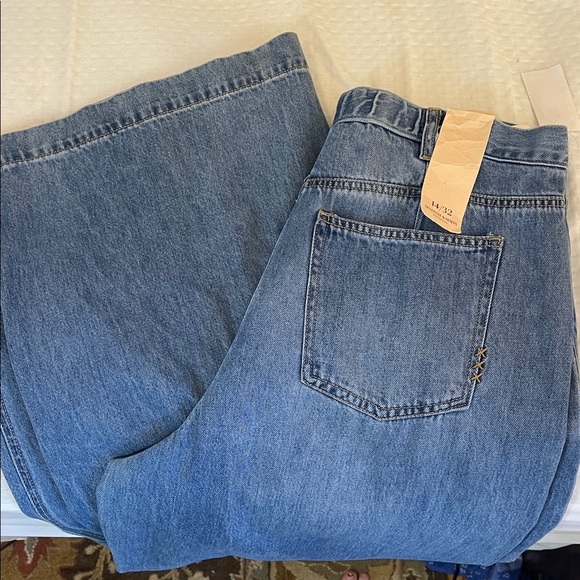 Scotch & Soda Women’s Wide-Leg Jeans Flatiron Blue Size 14/32 NWT - Picture 8 of 9